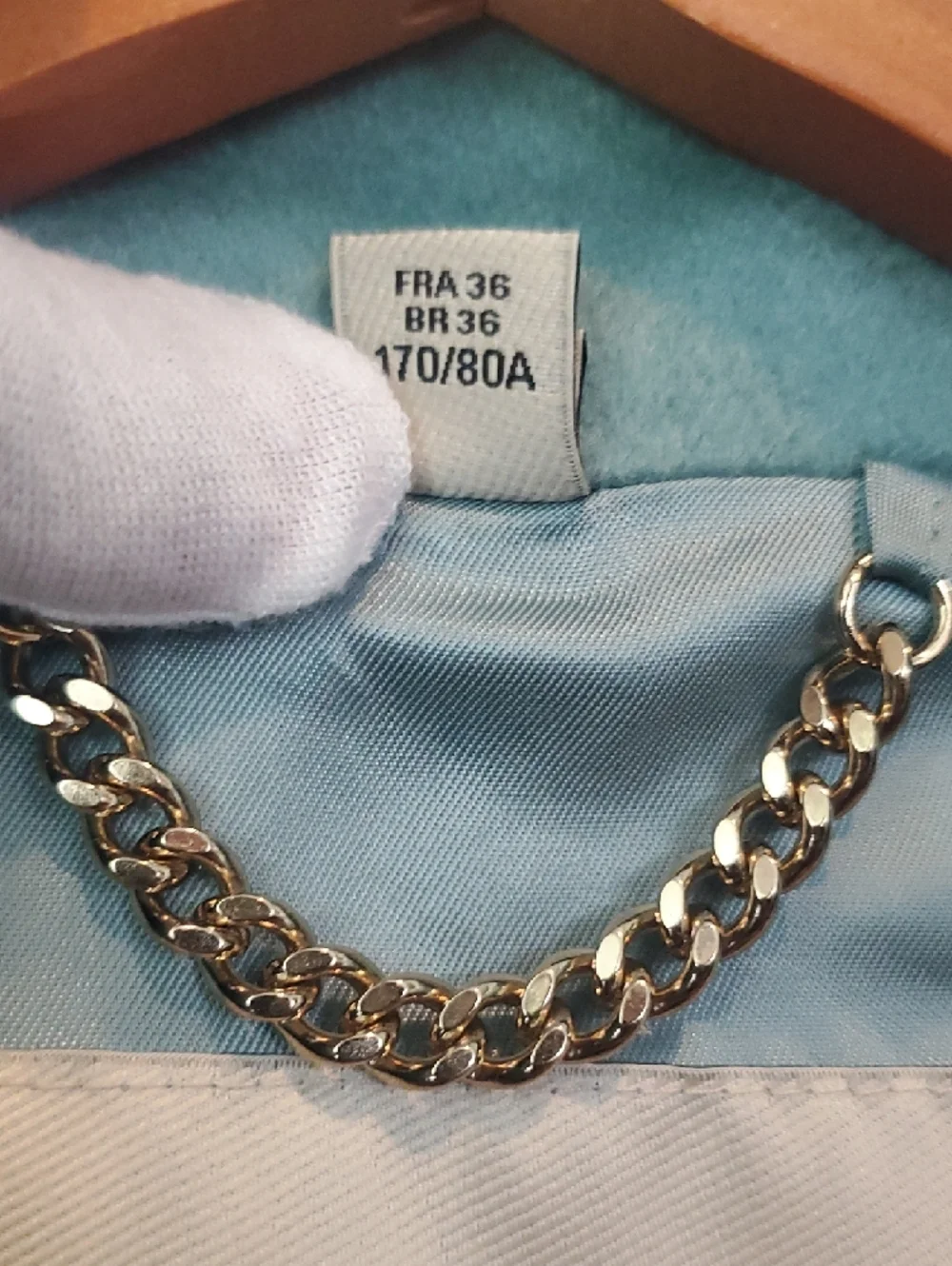Burberry Mint Green Double-Breasted Trench Coat - Picture 10 of 11